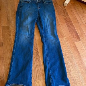 High waisted boot cut jeans